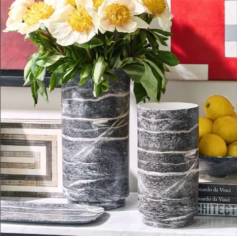 Faux Wood Vase Set Of 4 By Tozai Home