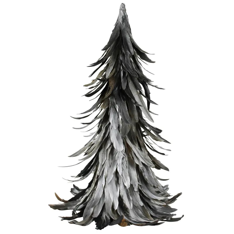 Feather Tree, Silver - Medium By HomArt