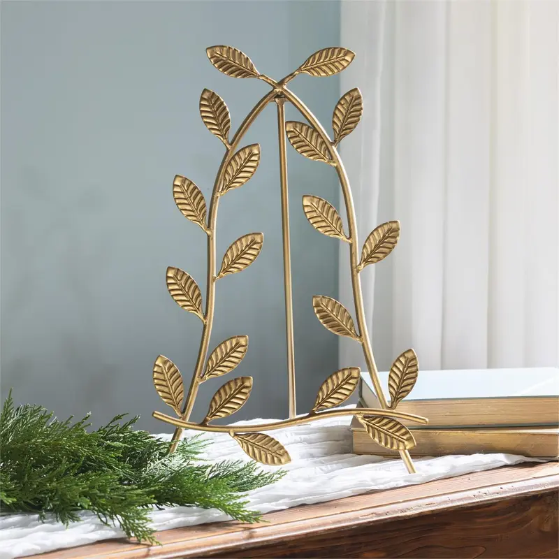 Feels Like the Holidays Hardware, Metal, Easel with Leaves