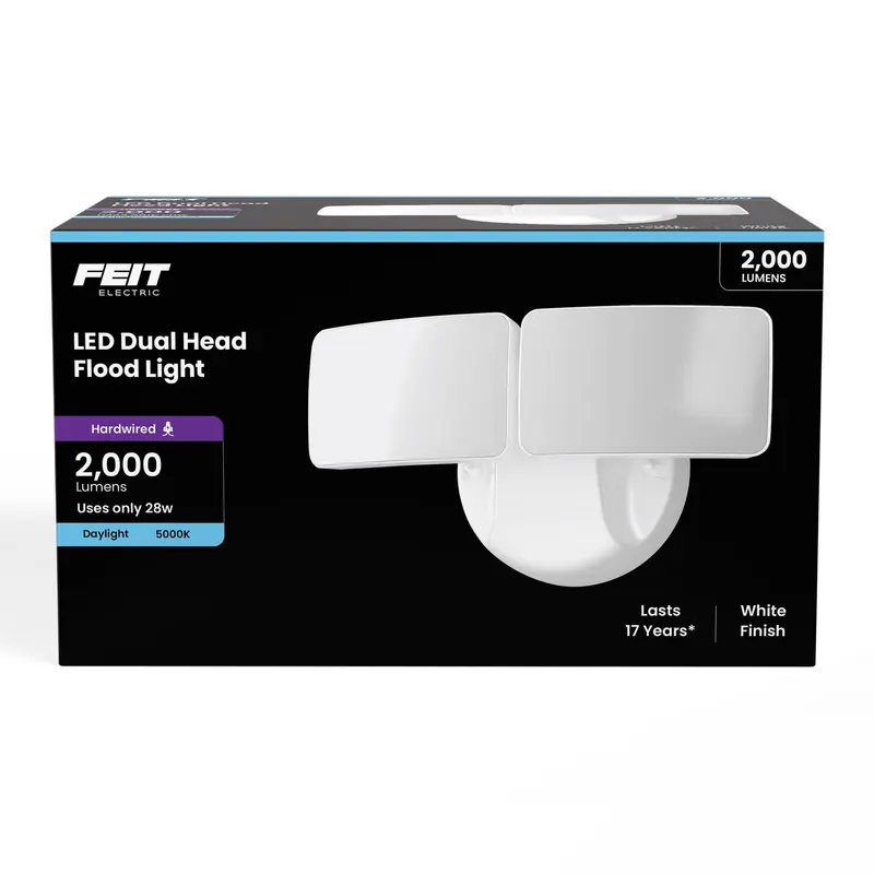 Feit Electric Switch Hardwired LED White Security Floodlight - Deal of The Week