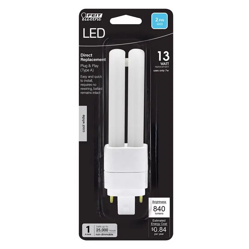 Feit Linear PL GX23-2 LED Bulb Cool White 13 Watt Equivalence 1 pk - Deal of The Week