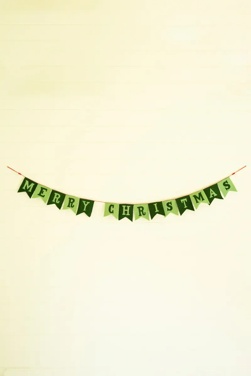 Felt Merry Christmas Garland (Min 2) By Kalalou