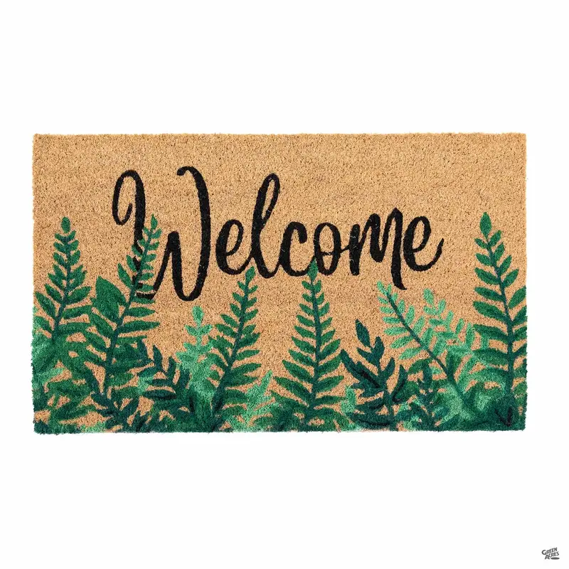 Fern Welcome Spring Coir Door Mat