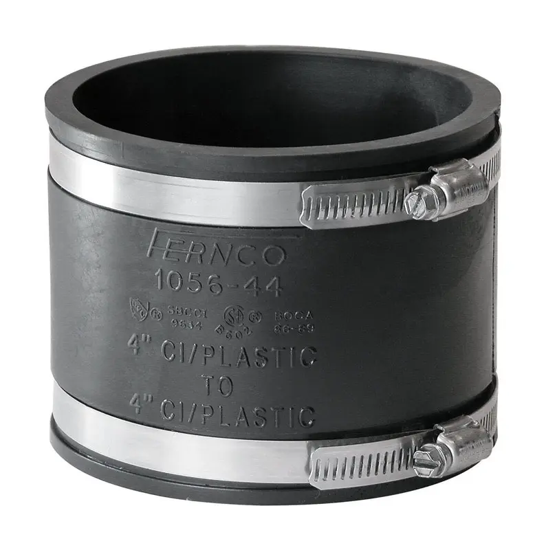 Fernco Schedule 40 4 in. Hub X 4 in. D Hub PVC Flexible Coupling 1 pk - Open Box