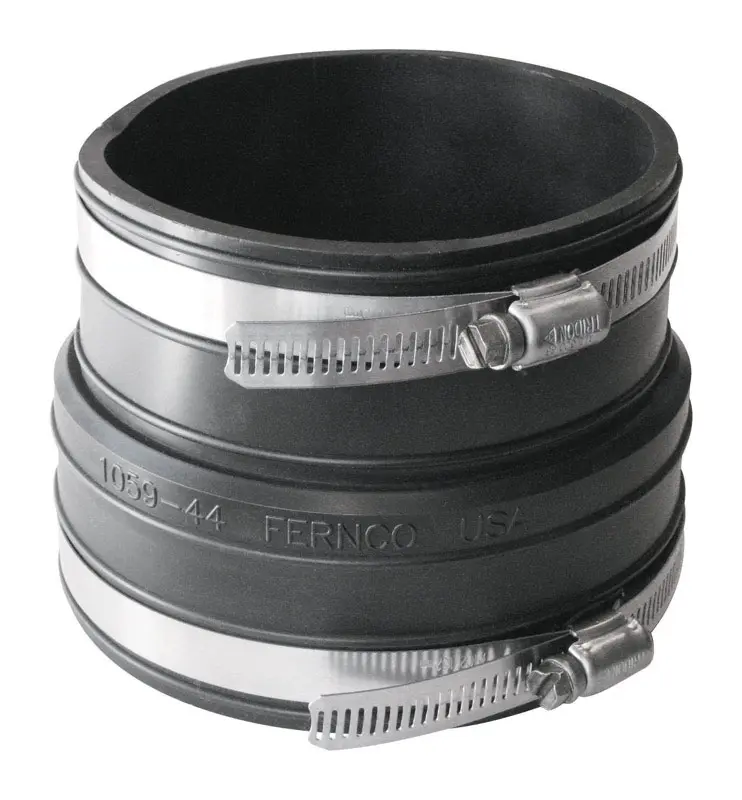 Fernco Schedule 40 4 in. Socket X 4 in. D Socket PVC Flexible Coupling 1 pk - Deal of The Week