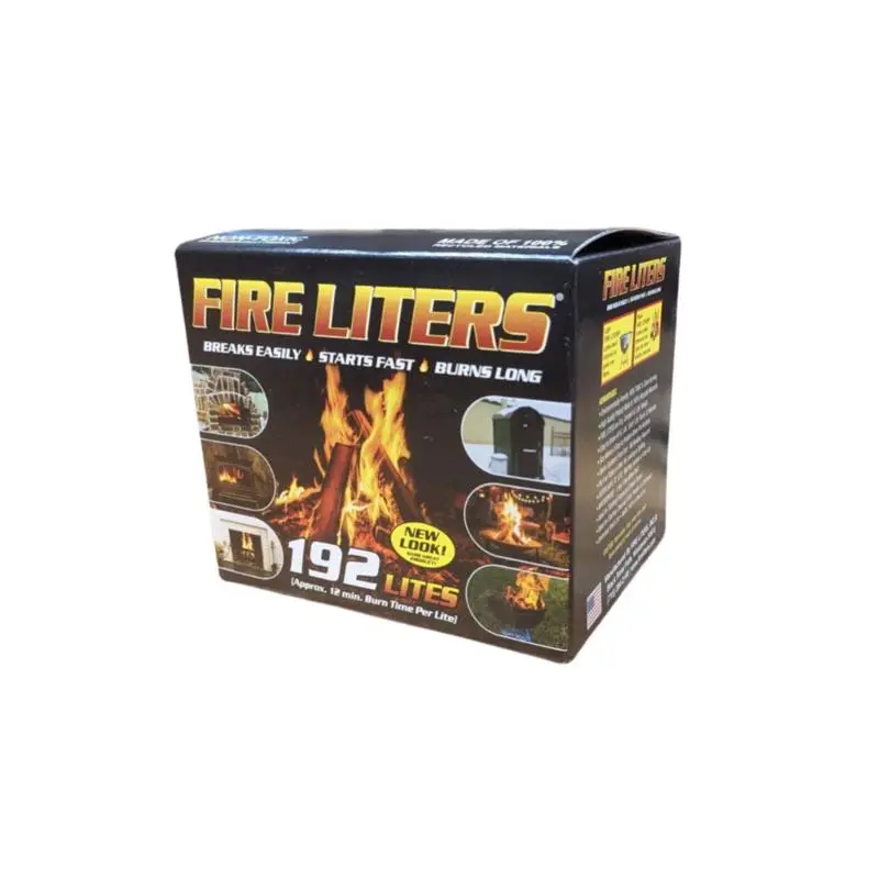 Fire Liters Wood Fiber Firestarter Log 12 min 192 pk - Deal of The Week