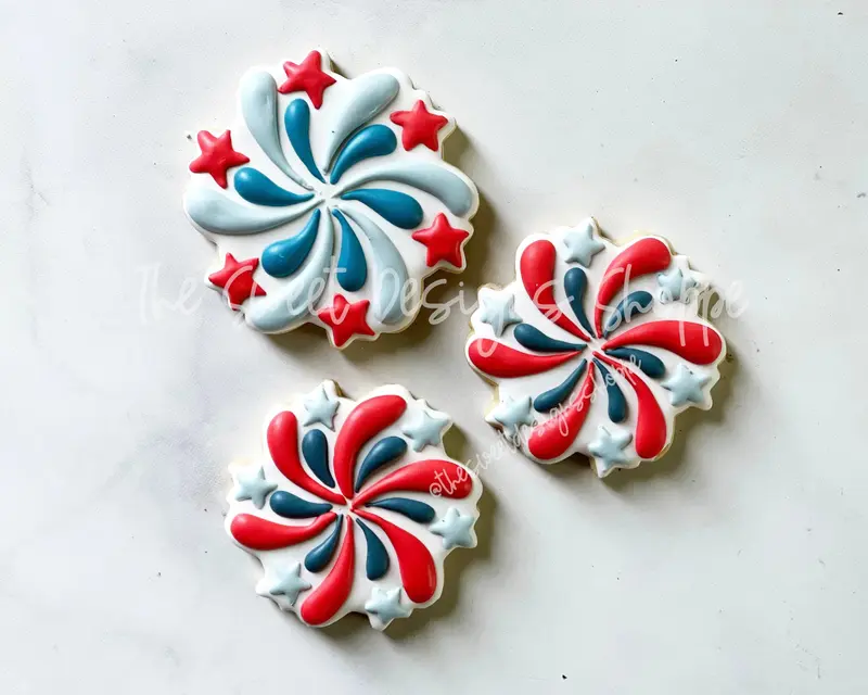 Firework with Stars - Cookie Cutter