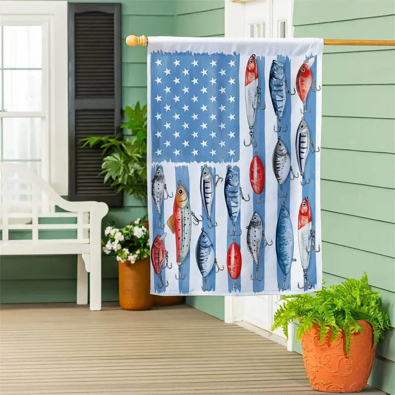 Fishing Life Suede House Flag