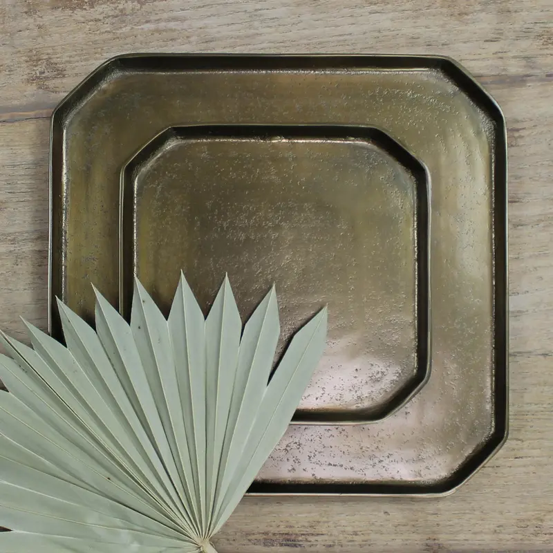 Fitch Tray, Brass - Large By HomArt