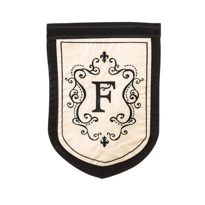 Flag,Applique,Gar,Monogram "F",16663