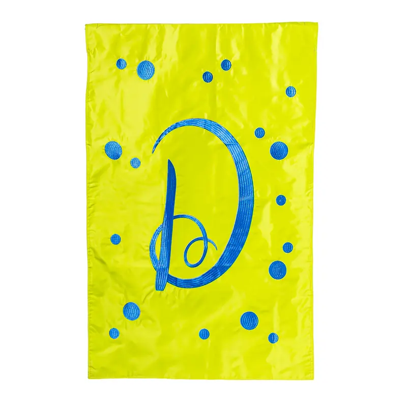 Flag, House, Polka Dot Initial Flag "D",15761