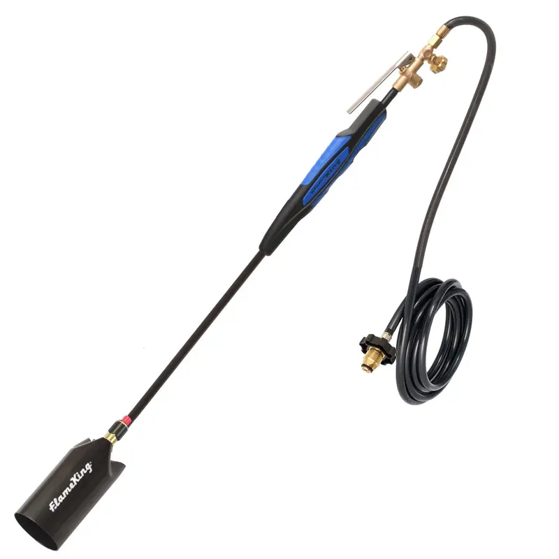 Flame King 500K BTU With Piezo Ignitor Weed Burner Weed Torch Kit 1 pc Propane