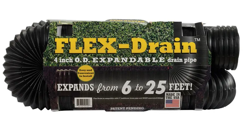 Flex-Drain 3-3/4 in. D X 25 ft. L Poly Drain Pipe - Deal of The Week