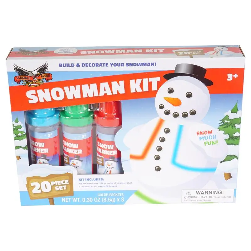 Flexible Flyer Decorative Plastic Snowman Kit - Open Box