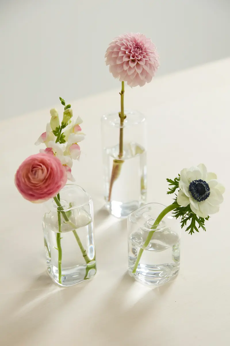 Flora Vase Set of 8 By Accent Decor