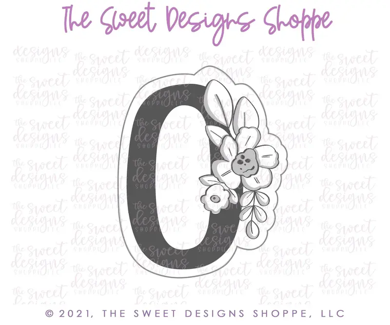 Floral 0 - Cookie Cutter