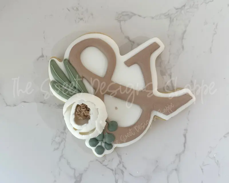 Floral Ampersand / AND Symbol - Cookie Cutter