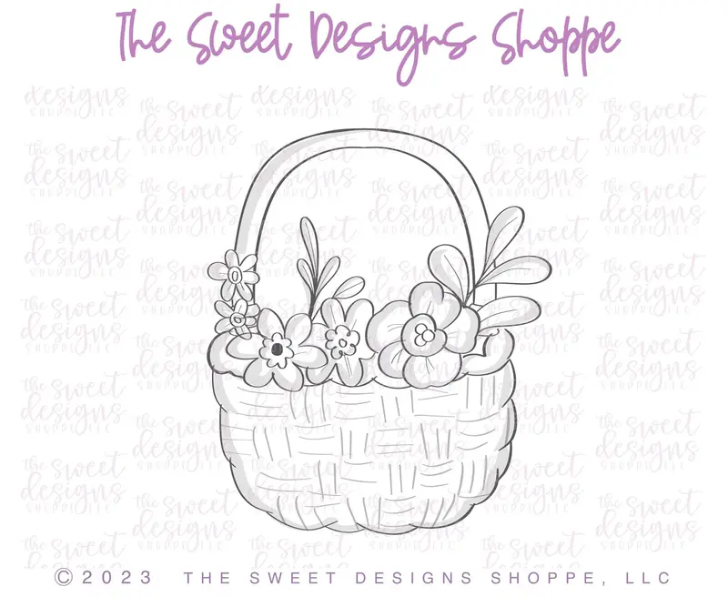Floral Basket - Cookie Cutter