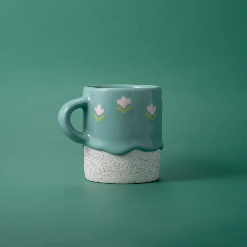 Floral Cylinder Mug