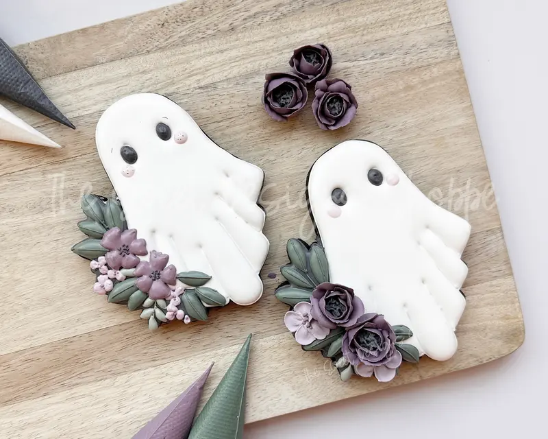 Floral Ghost - Cookie Cutter