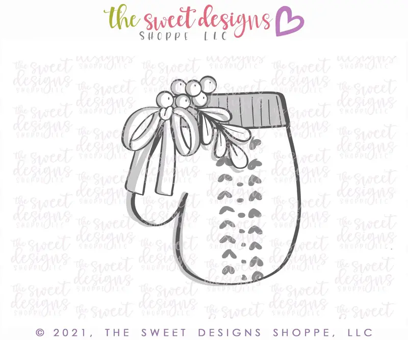 Floral Mitten - Cookie Cutter
