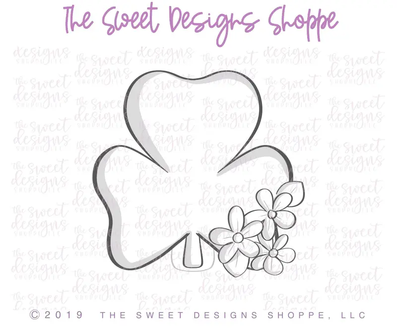 Floral Shamrock - Cookie Cutter