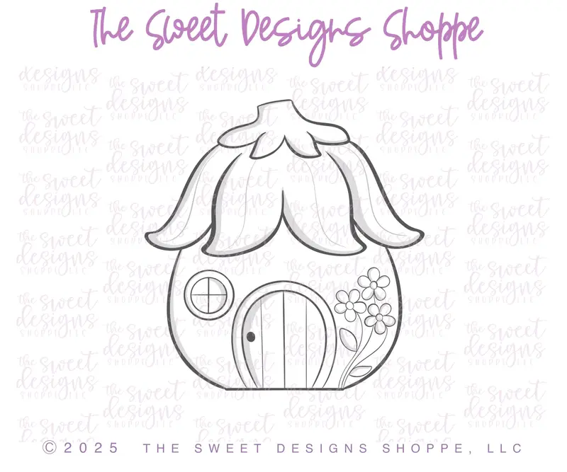 Flower Fairy House - Cookie Cutter