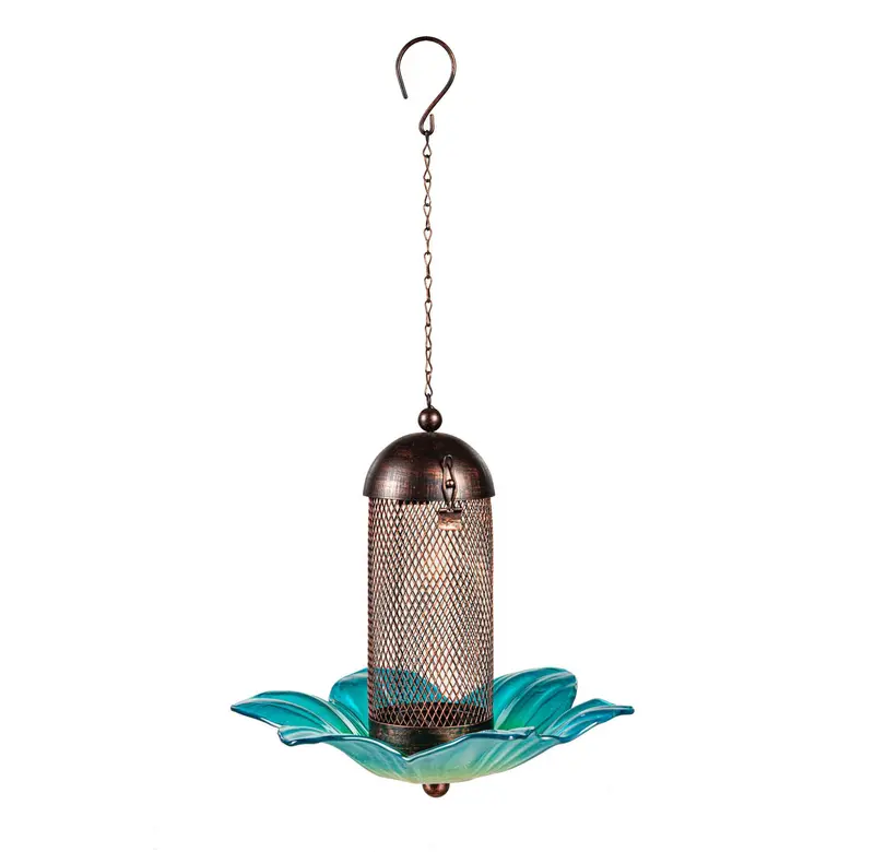Flower Power Bird Feeder, Blue