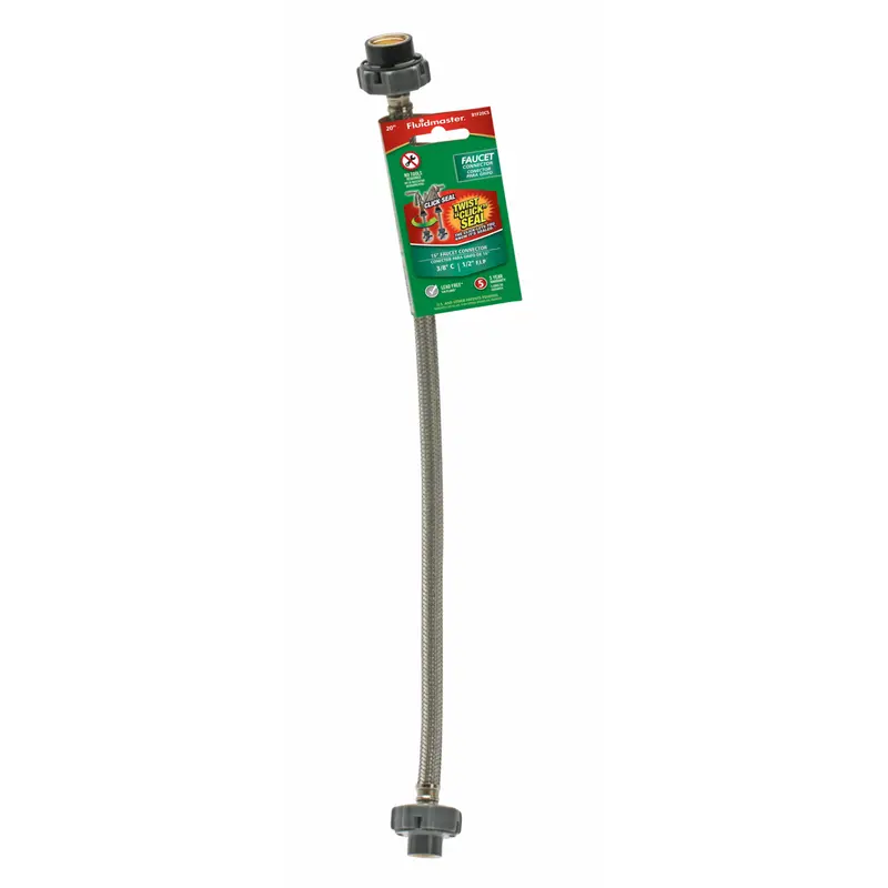 Fluidmaster 3/8 in. Compression X 1/2 in. D FIP 30 in. Stainless Steel Supply Line - Deal of The Week