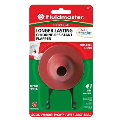 Fluidmaster Flush Valve Flapper Red Microban - Open Box