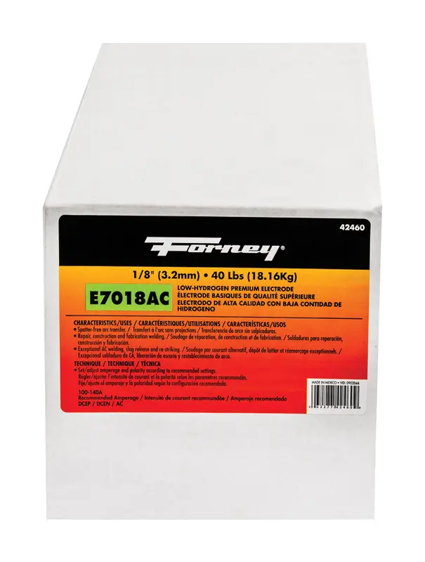 Forney 1/8 in. D X 15 in. L Mild Steel Low-Hydrogen Welding Electrodes 84000 psi 40 lb - Deal of The Week