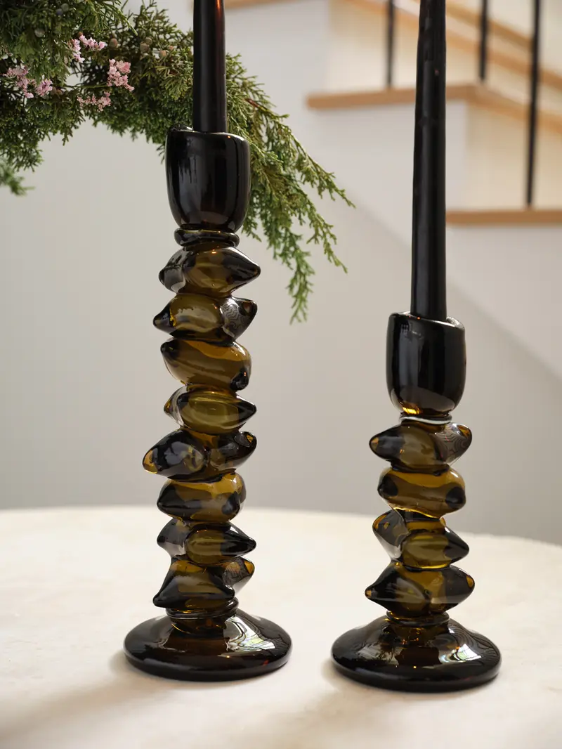 Foundation Candleholder Set of 2 By Accent Decor