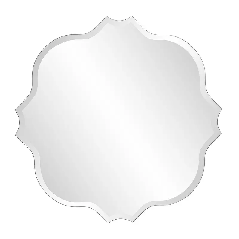 Frameless Scalloped Wall Mirror By Homeroots