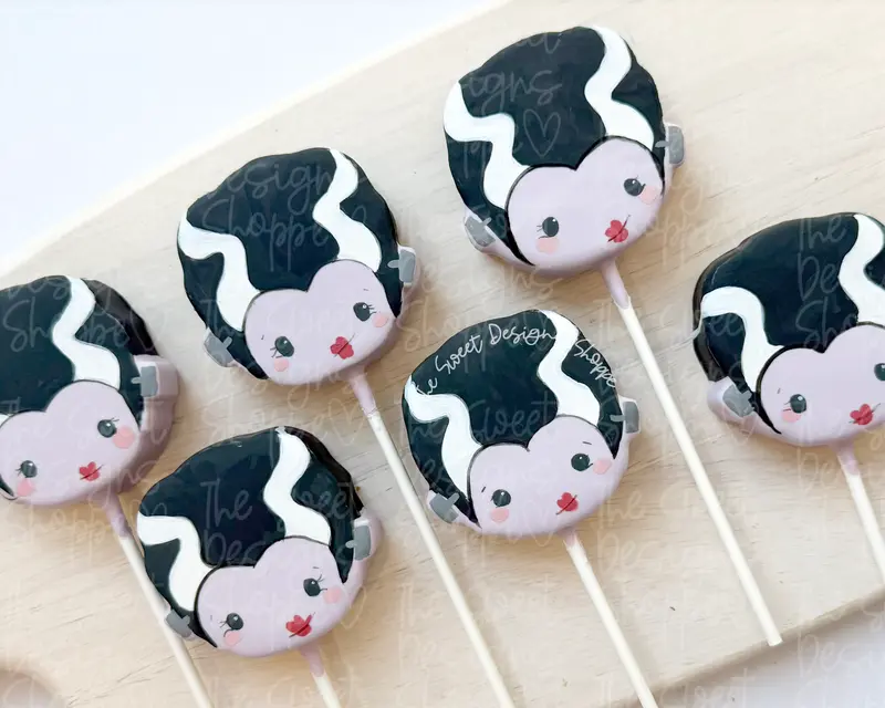 Frankenstein's Bride Face - Cake Pop Maker Set ( Cutter & Pusher)