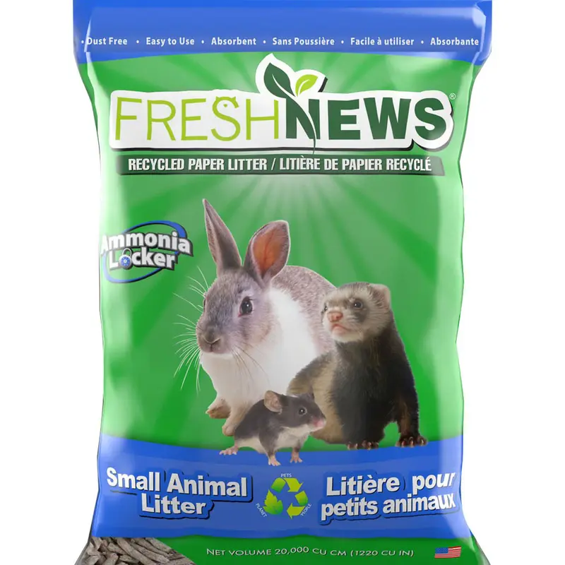 Fresh News Small Animal Litter 20 L Gray with Odor Control