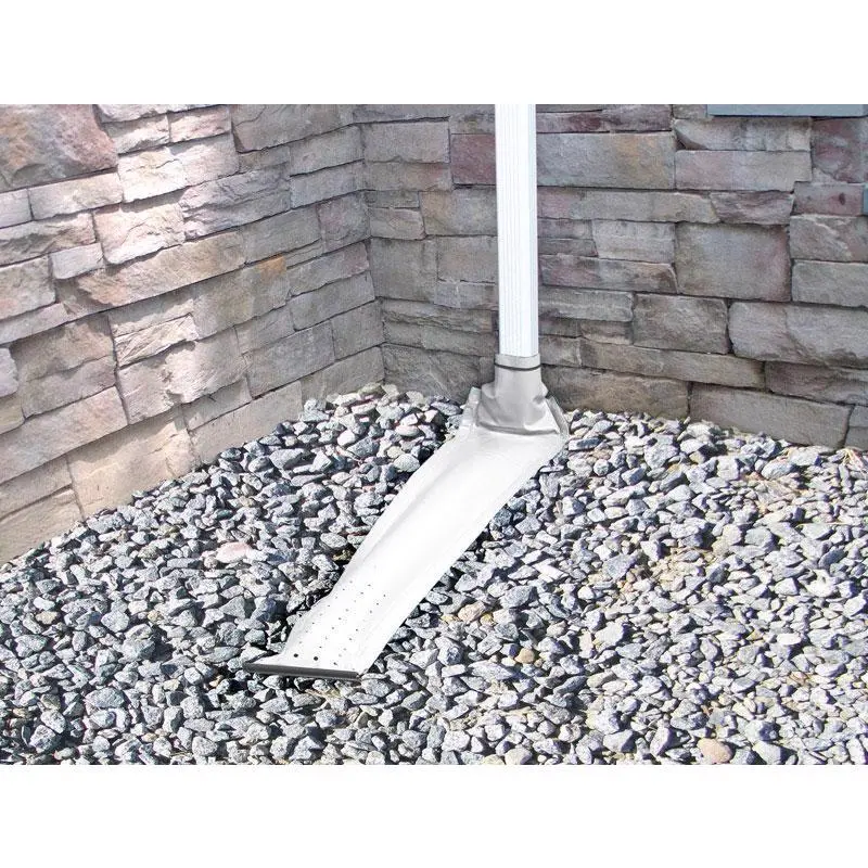 Frost King Drain Away 0.1 in. H X 9 in. W X 46 in. L White Vinyl Downspout Extension - Open Box