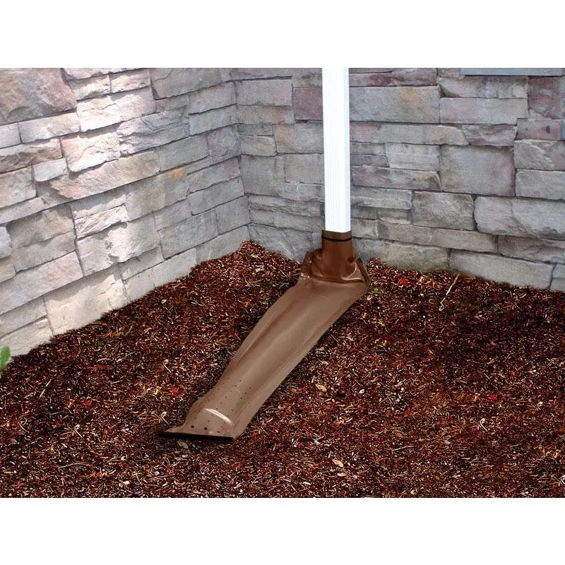 Frost King Drain Away Brown Plastic Downspout Extension 48 L x 2.8 H x 8.5 W in. - Open Box