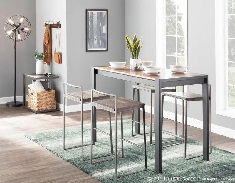 Fuji Stacker 26" Fixed-Height Counter Stool - Set of 3 By LumiSource - B26-FUJI ANE3