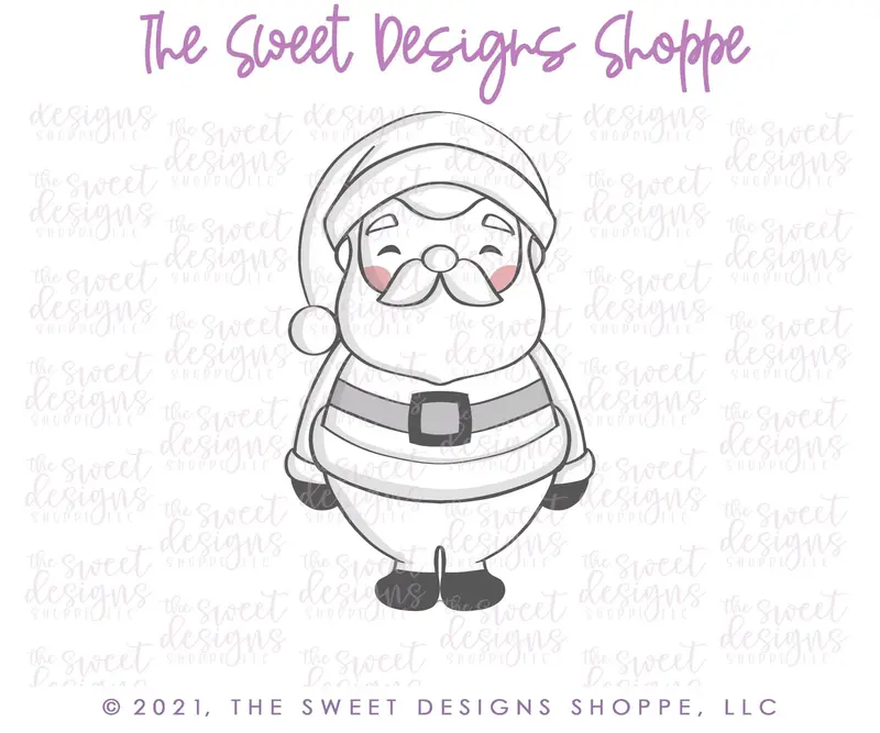 Full Belly Santa - Cookie Cutter
