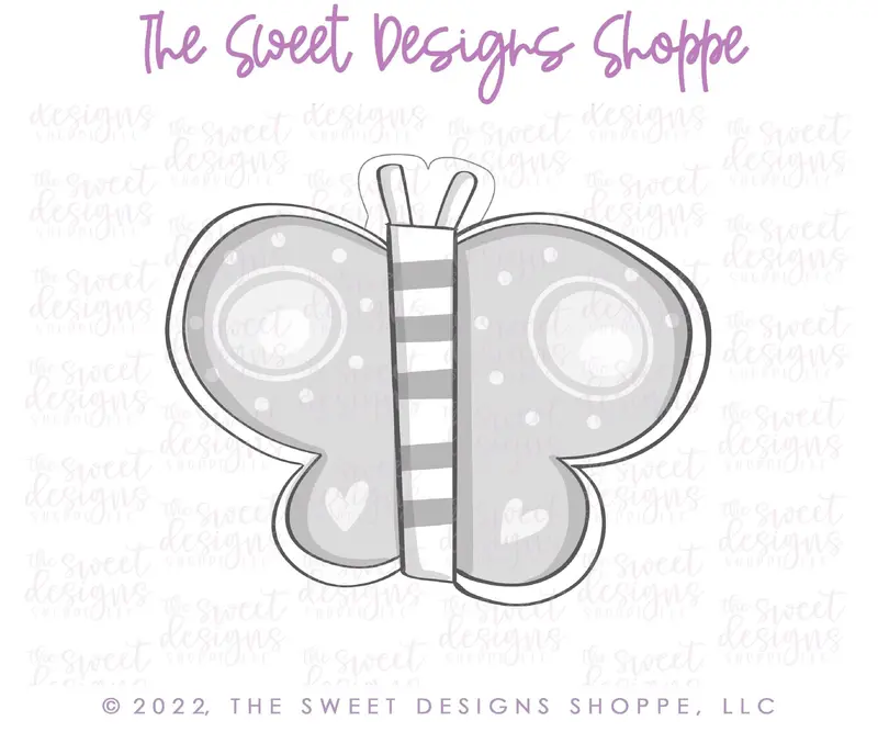 Funky Modern Butterfly - Cookie Cutter