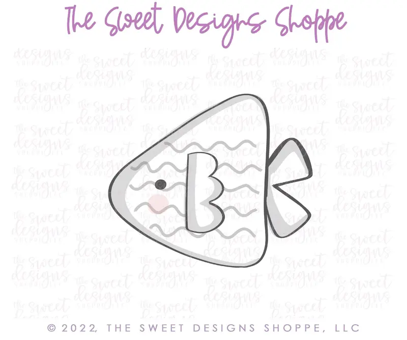 Funky Triangle Fish - Cookie Cutter