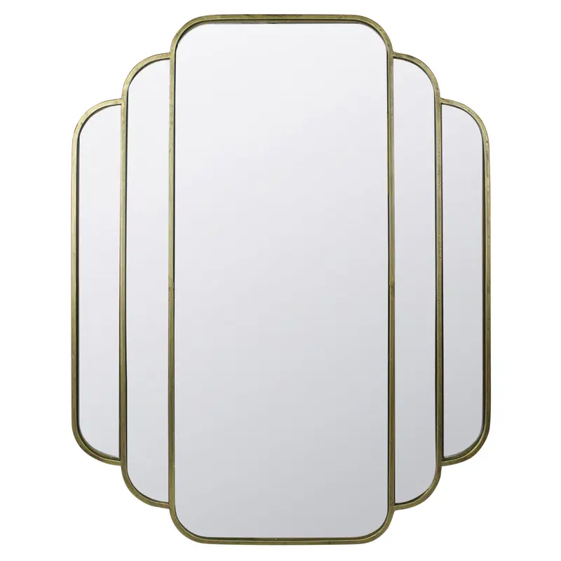 Gadsby Mirror, Brass - Deco By HomArt
