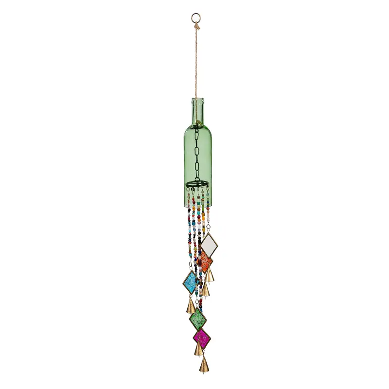 Garden of Wonder Outdoor Hanging Decor, Glass Bottle, Asst of 2