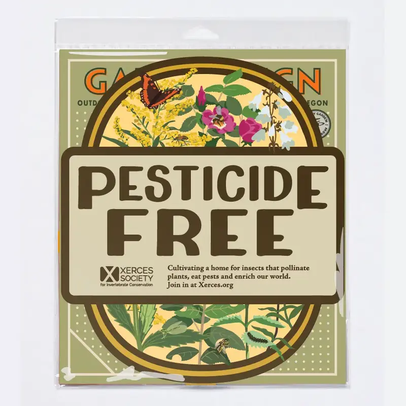 Garden Sign-Pesticide Free from Xerces Society