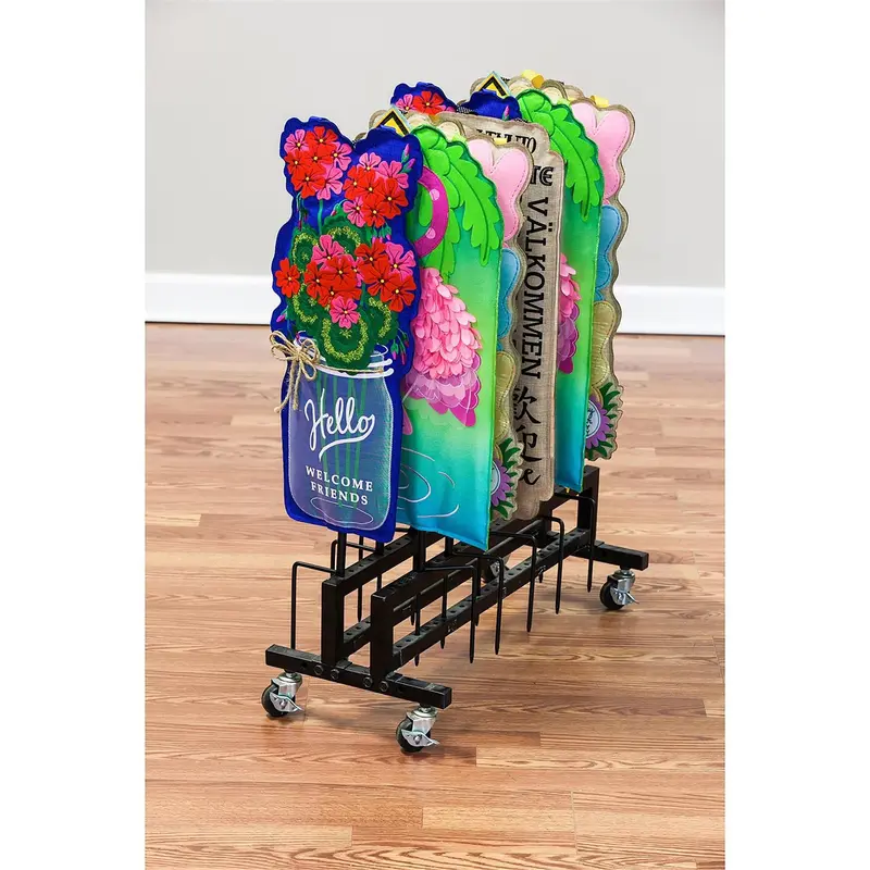 Garden Stand Merchandiser with Wheels