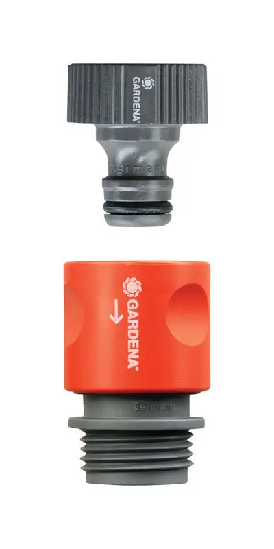 Gardena 5/8 in. Plastic Threaded Female/Male Quick Connector Hose Set - Open Box