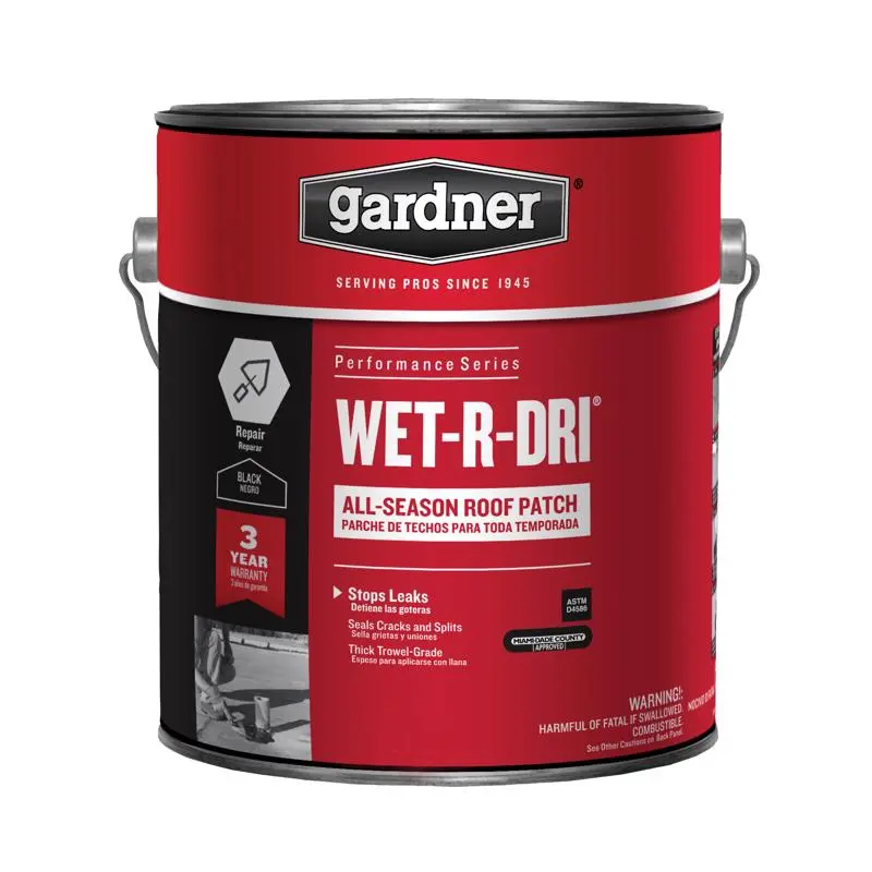 Gardner Gloss Black Patching Cement All-Weather Roof Cement 29 oz - Open Box