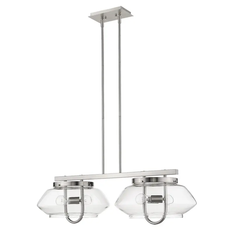 Garner 4-Light Satin Nickel Island Pendant By Homeroots
