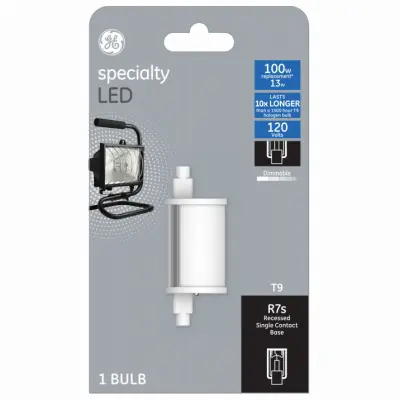 GE T9 R7S LED Bulb Warm White 100 Watt Equivalence 1 pk - Deal of The Week