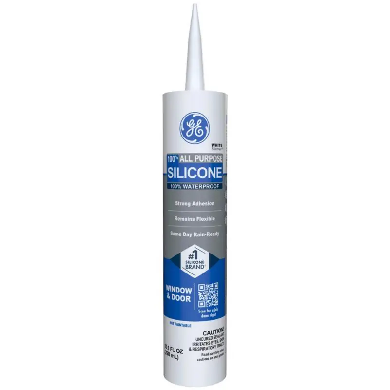 GE Window & Door White Silicone 1 Window and Door Caulk Sealant 10.1 oz (Pack of 12) - Deal of The Week